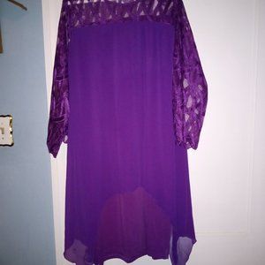 Burgundy wine colored dress 3x